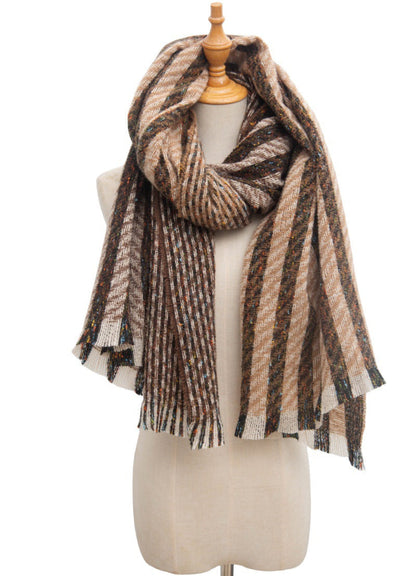 Vintage Stripe Patchwork Scarves