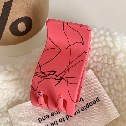 Small Solid Color Claw Clip