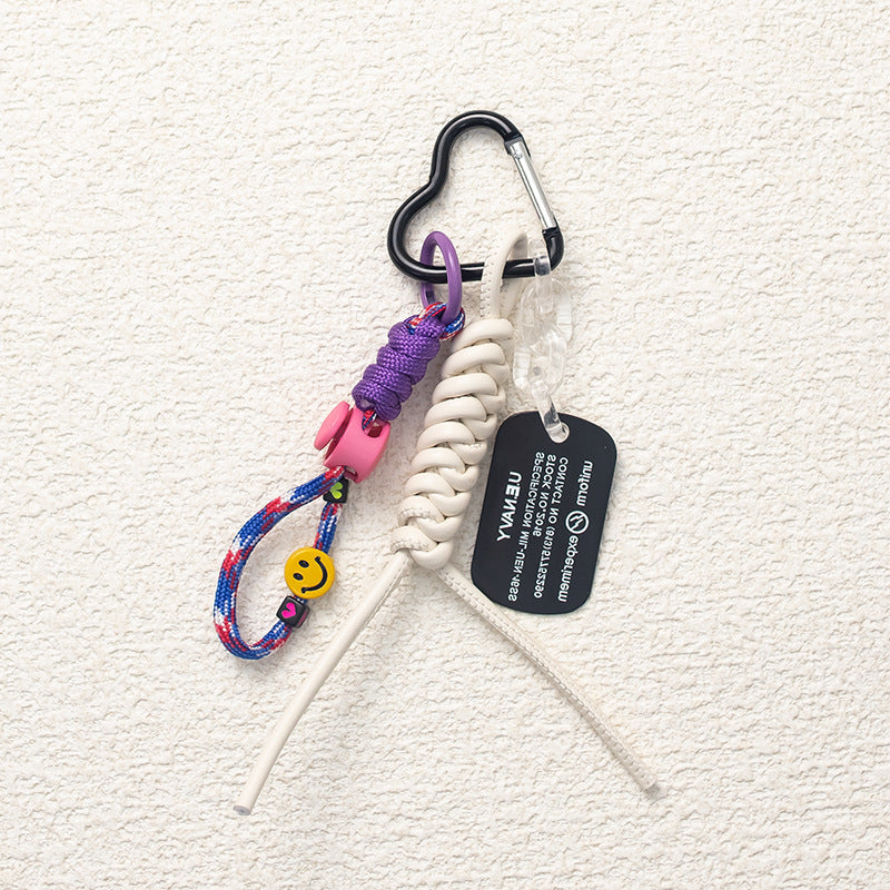 Cute Cartoon Heart Carabiner Keychain