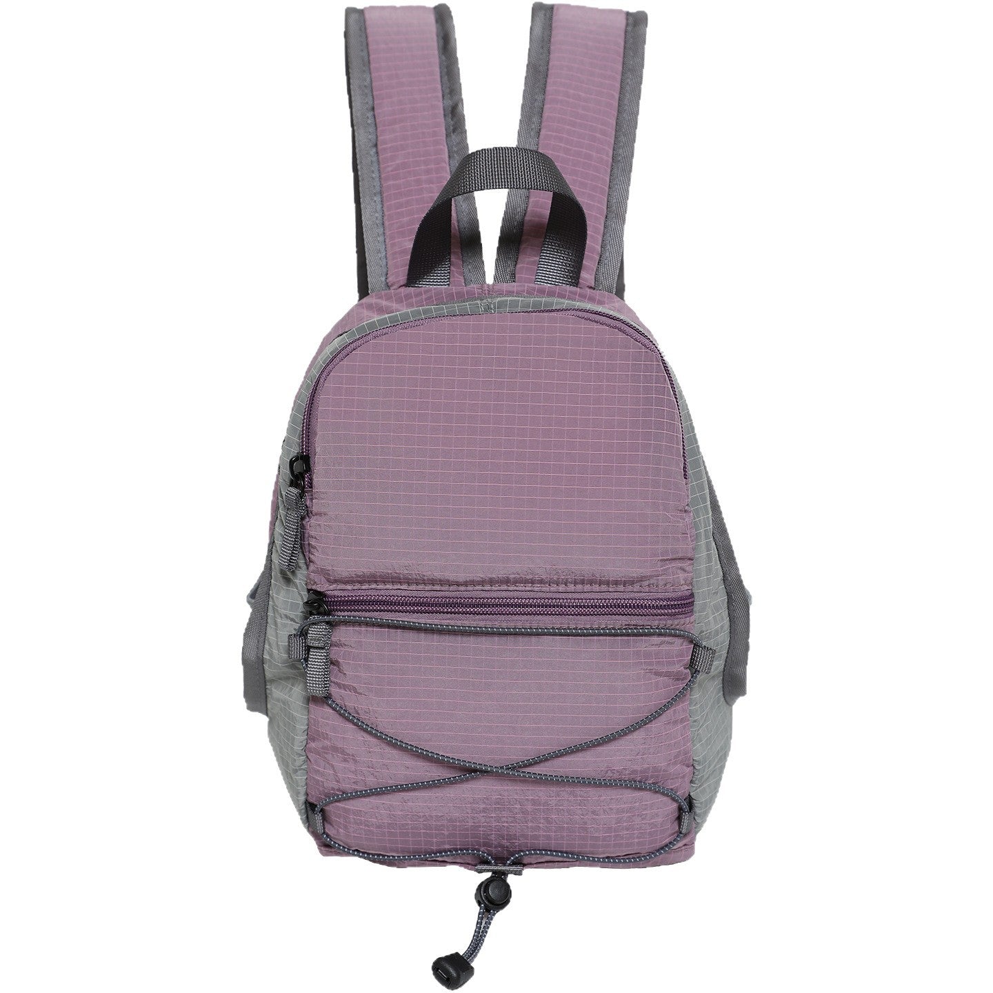 Color Block Simple Zipper Closure Mini Backpack