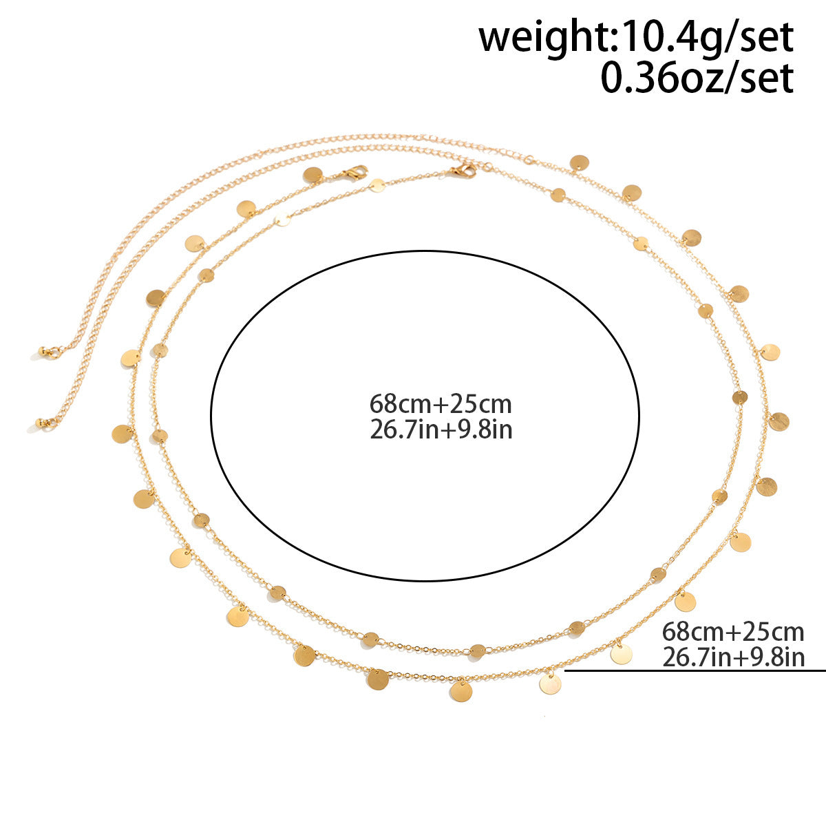 Sexy Pearl Double Layers Waist Chain