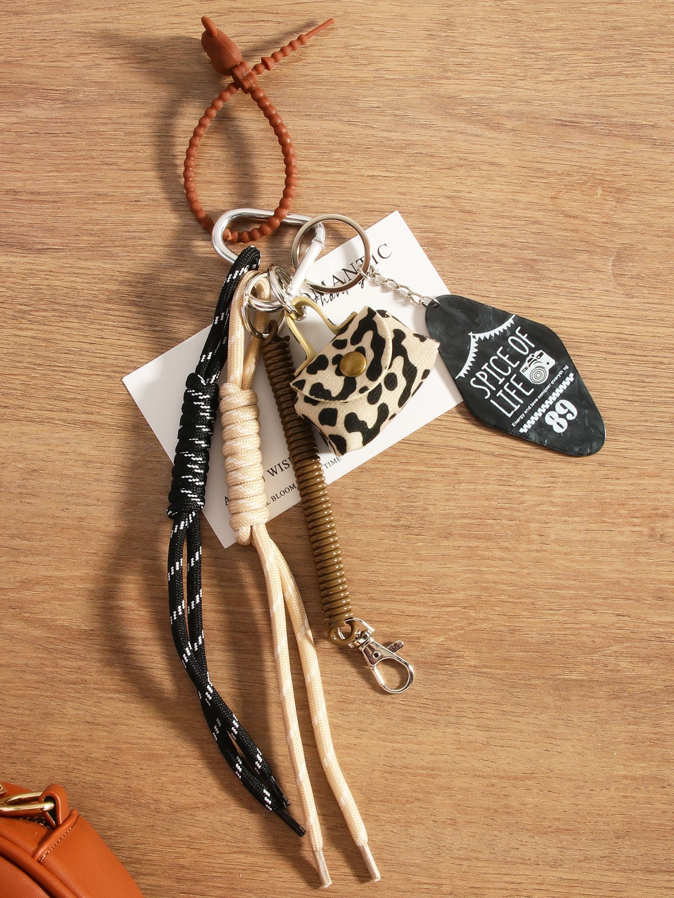 Leather Mini Bag Keychain Bag Charms