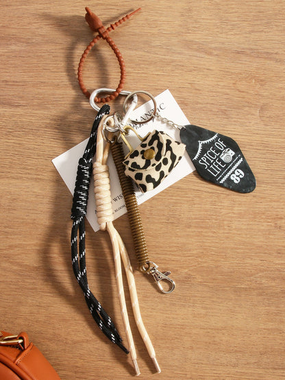 Leather Mini Bag Keychain Bag Charms