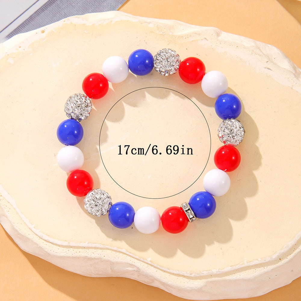 Stylish Star Pendant Love Beaded Bracelet