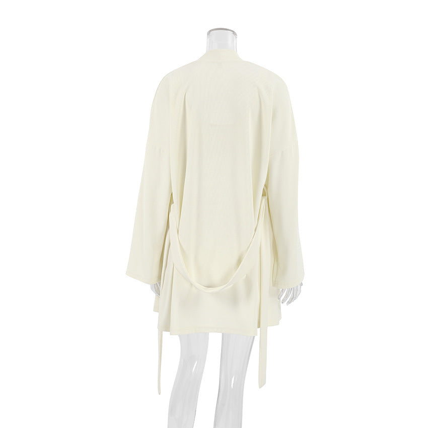 3PCS Waffle Solid Color Homewear Sets