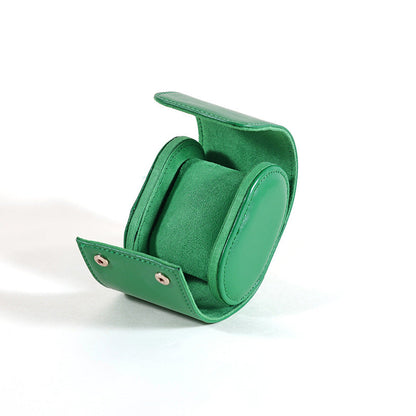 Portable PU Leather Watch Roll Organizer