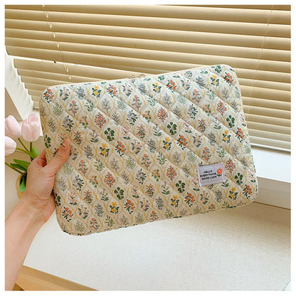 Flower Love Print Cute Laptop Ipad Bag
