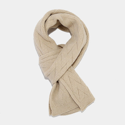 3PCS Solid Color Twist Hat & Scarf Sets