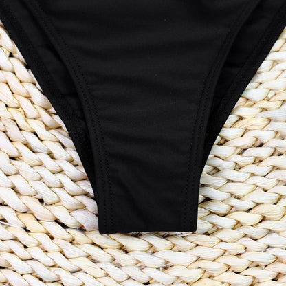 Black Sexy Hollow Out One Piece Swimwear