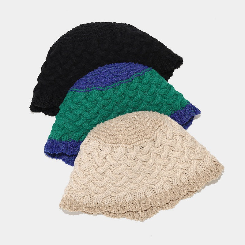Vintage Twist Crochet Knit Bucket Hat