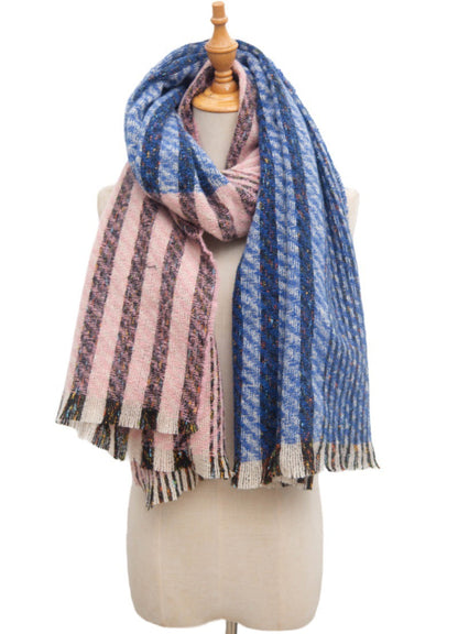 Vintage Stripe Patchwork Scarves