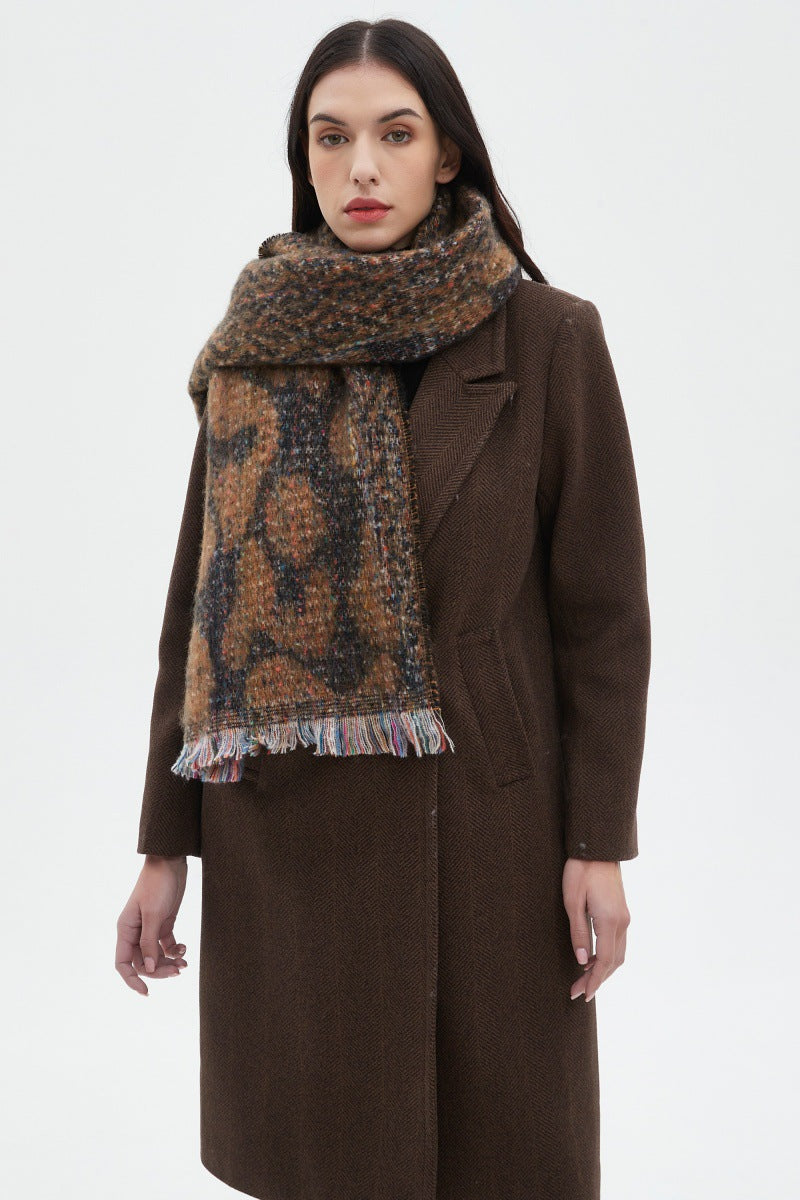 Leopard Print Contrast Color