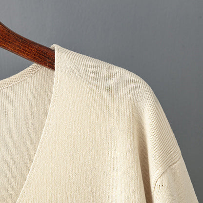 2+ Solid Color V-Neck Knit Sets