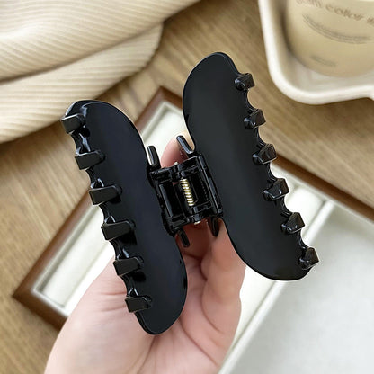 Elegant Black Rhinestone Acetate Hair Claw