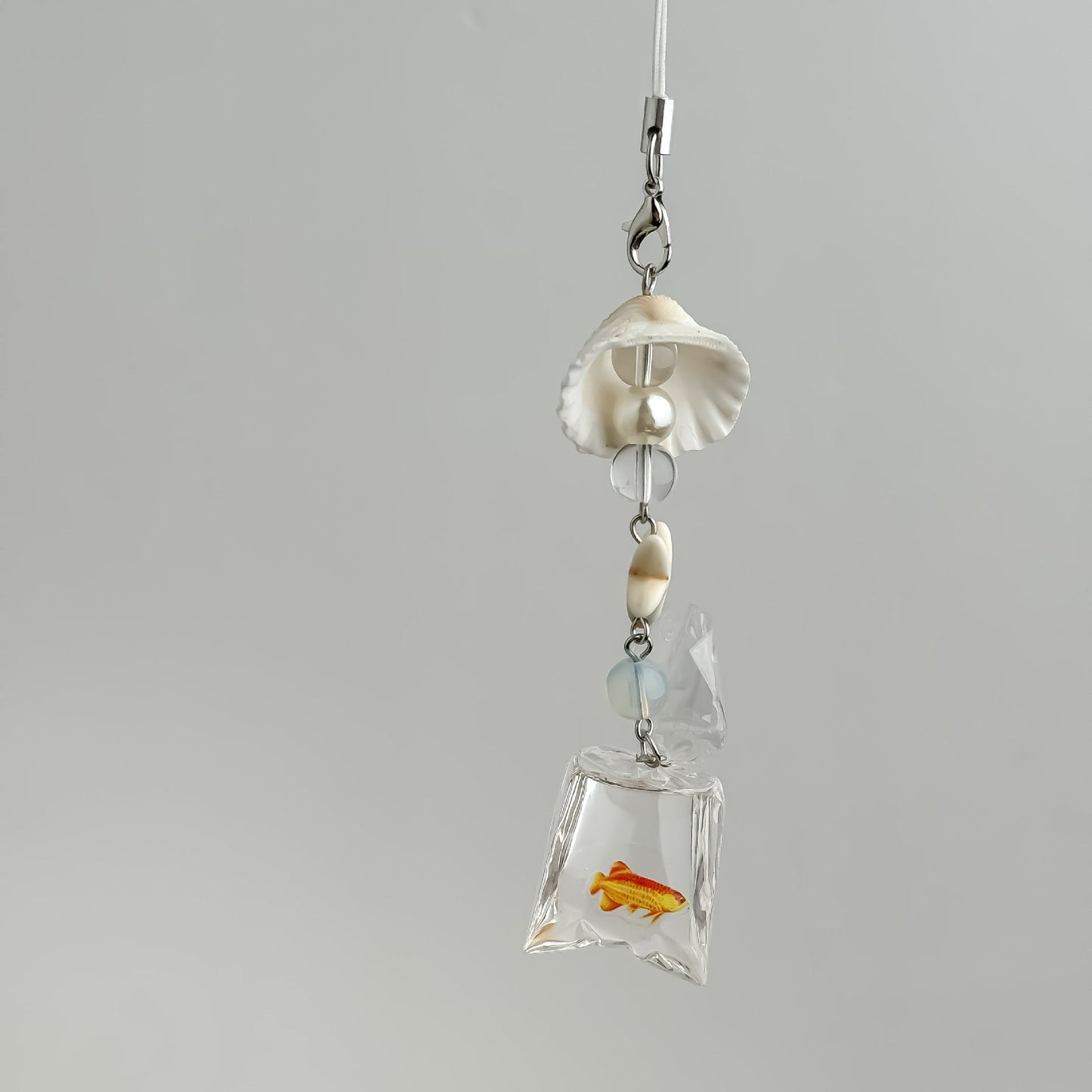 Cute Seashell Fish Keychain Bag Charm