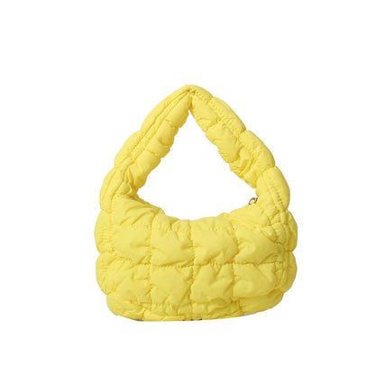 Solid Color Cloud Bag Cute Mini Handbag