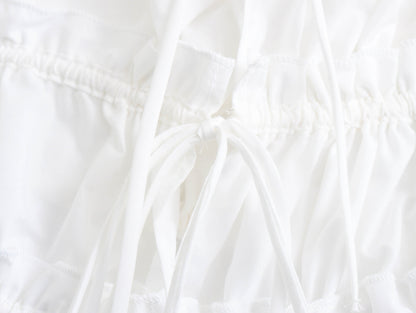 Simple Bowknot Spaghetti Strap Crop Top