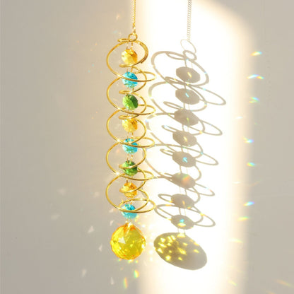 Rainbow Crystal Helical Suncatcher
