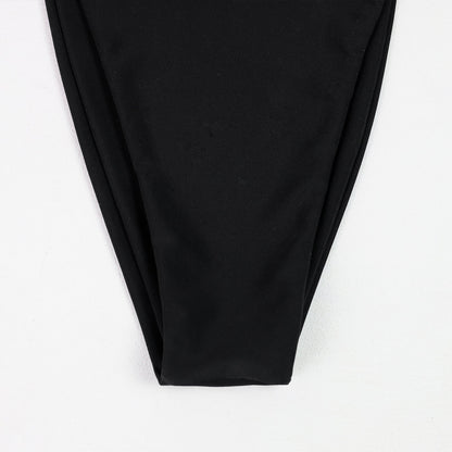 One-Shoulder Black Bandeau Bikini Swimwear