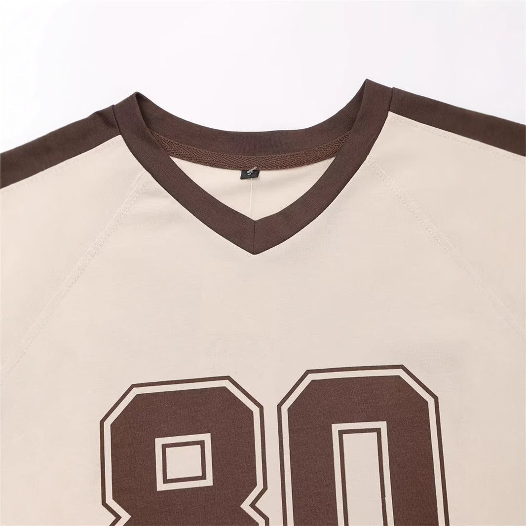 Trendy Short Sleeve Letter Printed T-Shirt
