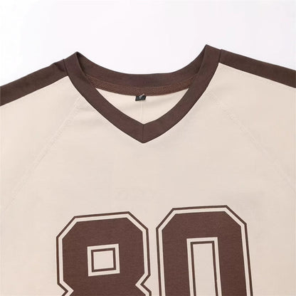 Trendy Short Sleeve Letter Printed T-Shirt
