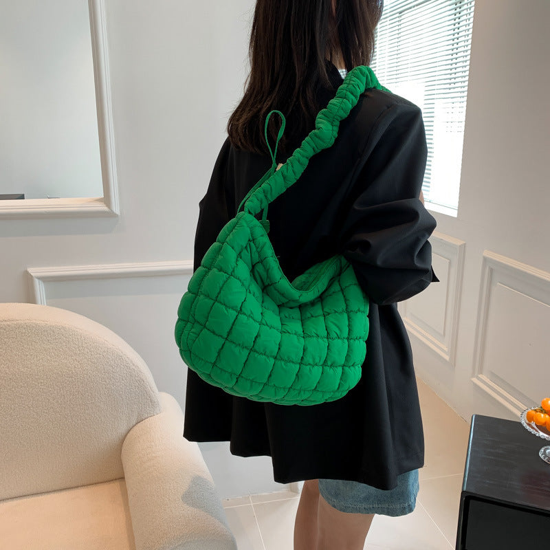 Solid Color Cloud Bag Casual Daily Shoulder Bag