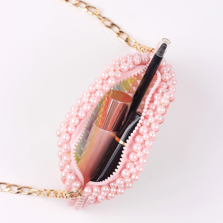 Mini Rainbow Beads Braided Shoulder Bag