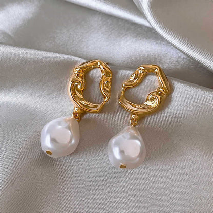 Irregular Elegant Pear Drop Earrings