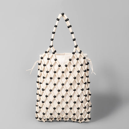 Hallow Wooden Bead Handbags