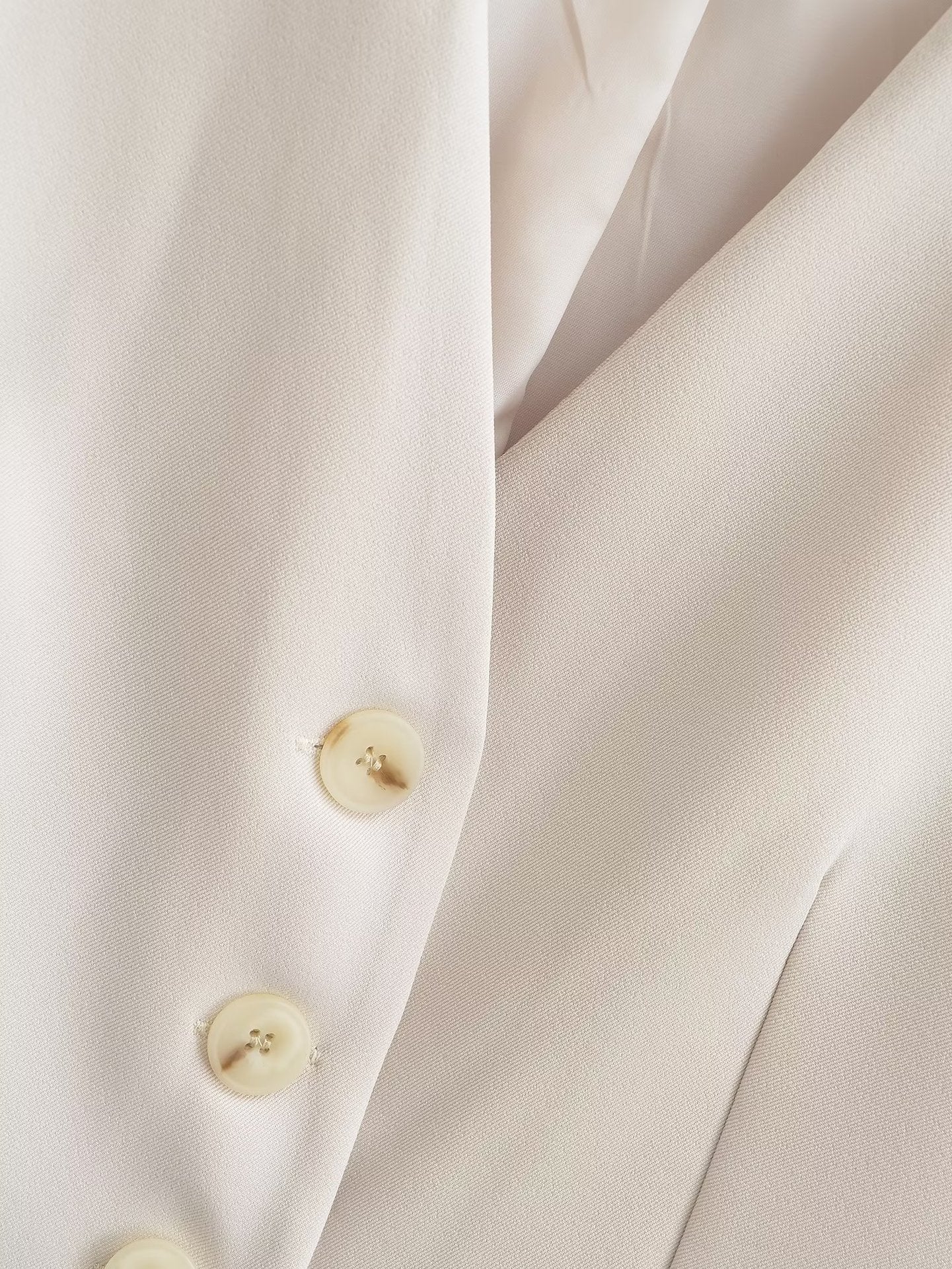 Solid Color Split Vest and Pants Sets