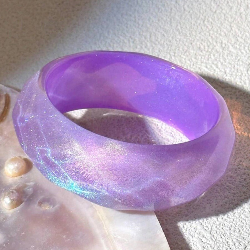 Purple Round Simple Layered Bracelets