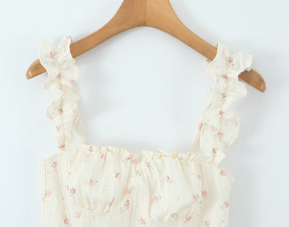 Trendy Floral Crop Top and Skirt Set