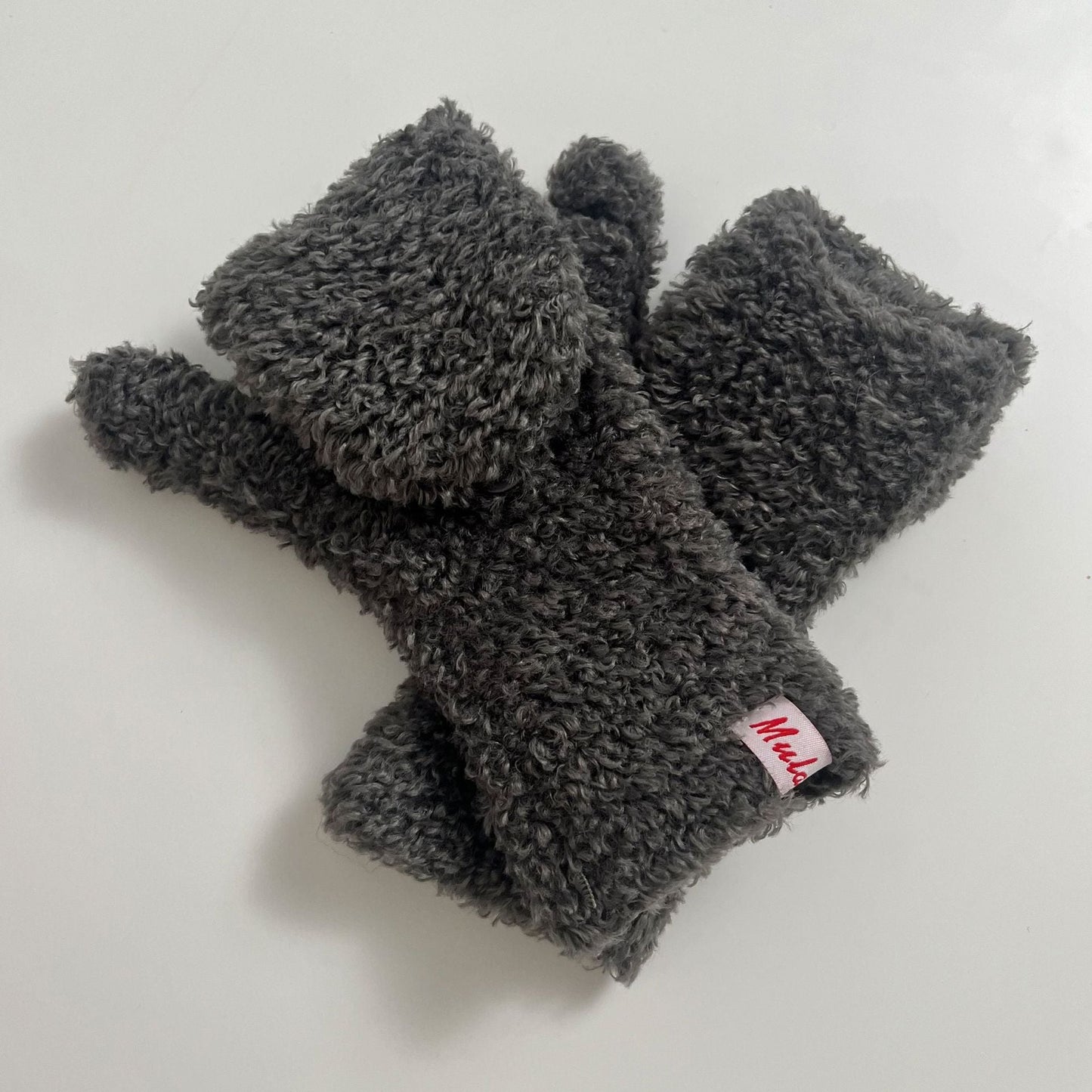 Cute Warm Knitted Convertible Mittens Flap Cover