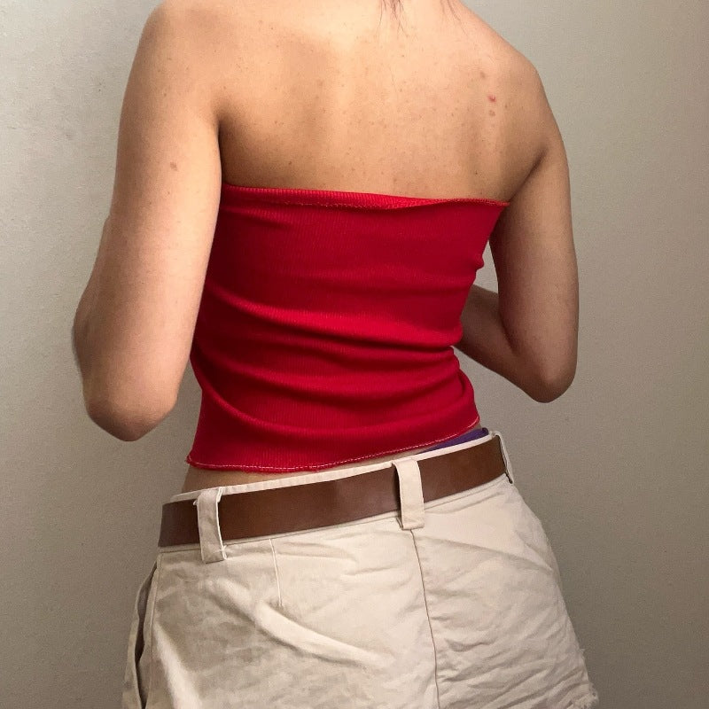 Bow String Halter Strapless Sexy Top