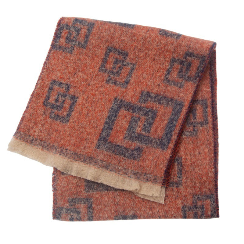 Plaid Vintage Print Scarves