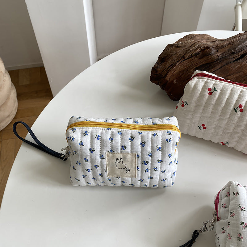Flower Cherry Sweet Cosmetic Bag