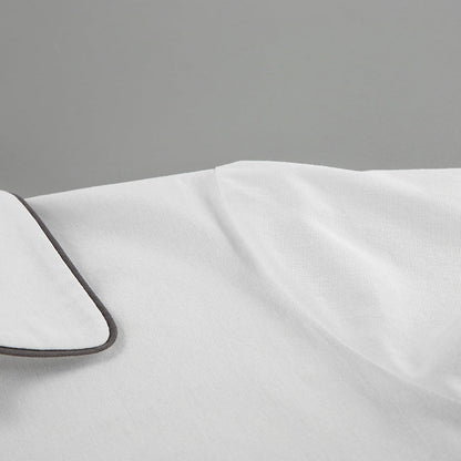 Color Block Button Down Shirt Short Sets