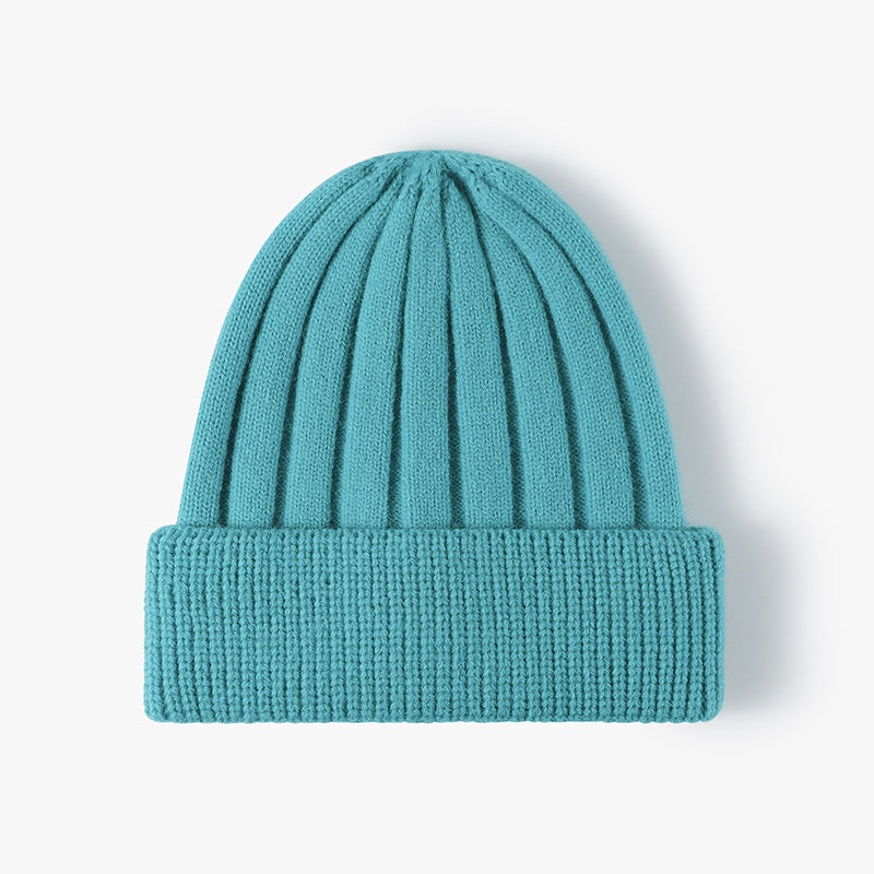 Simple Solid Color Thick Knit Beanie