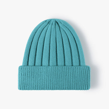 Simple Solid Color Thick Knit Beanie