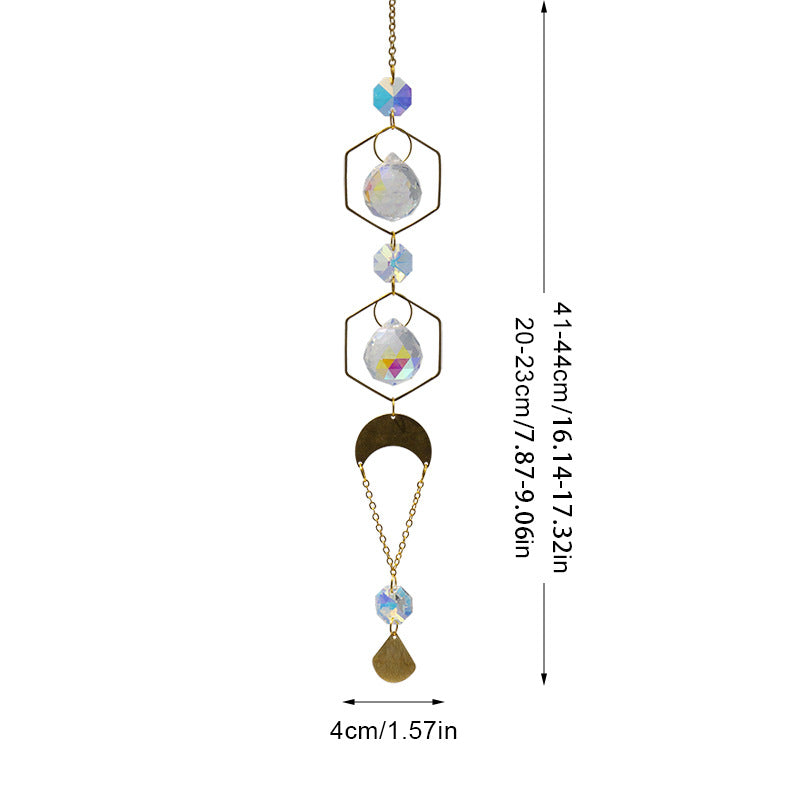 Sun Star Colorful Hanging Crystal Decoration