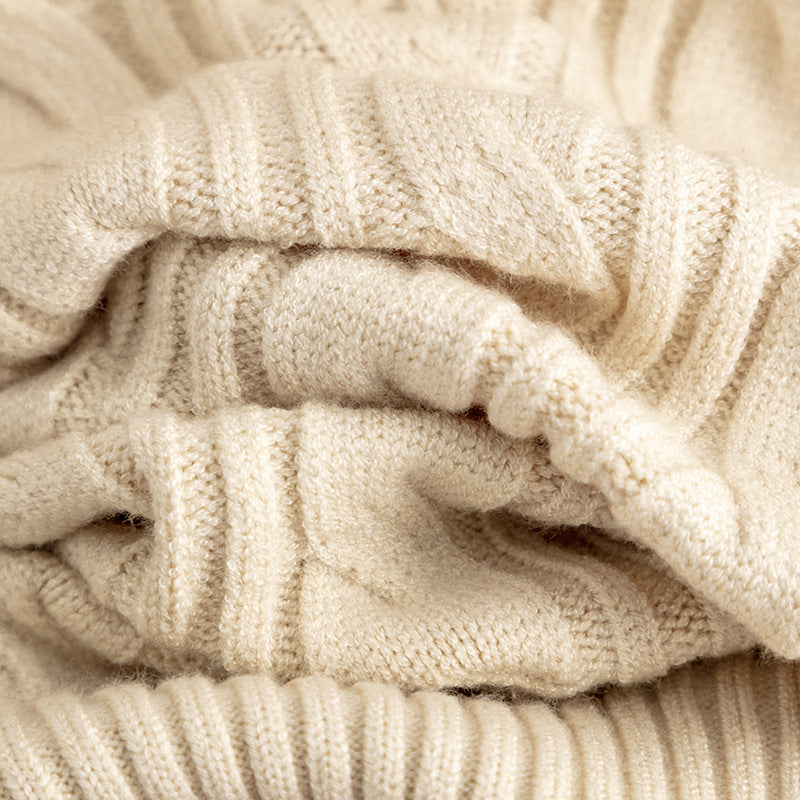 2+ Loose Twist V-Neck Knit Sets