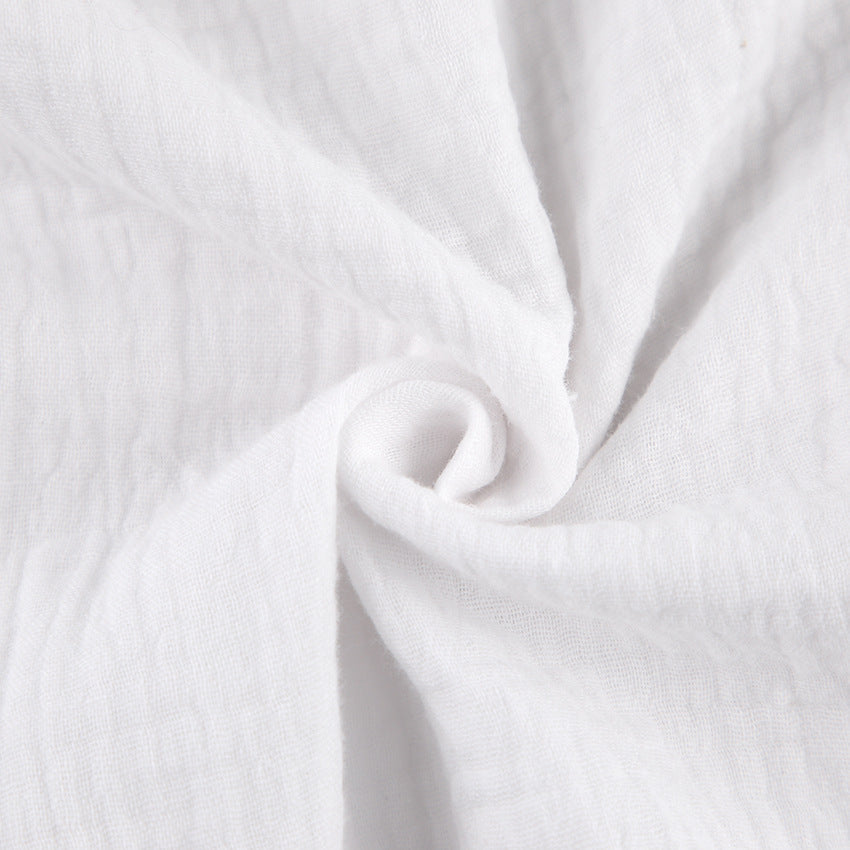 White Loose Casual Sleepwear Sets