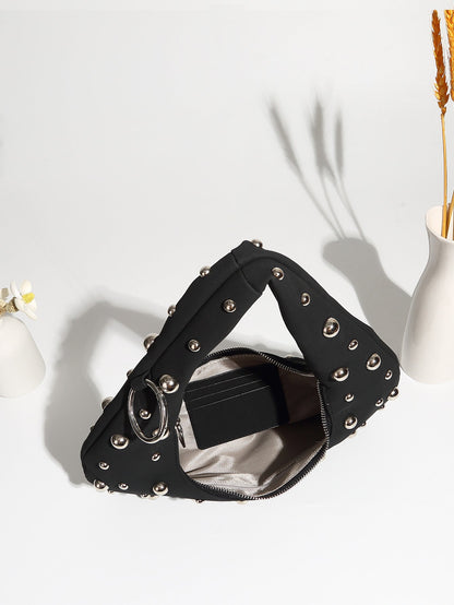 Chunky Rivet Punk Style Trendy Handbag