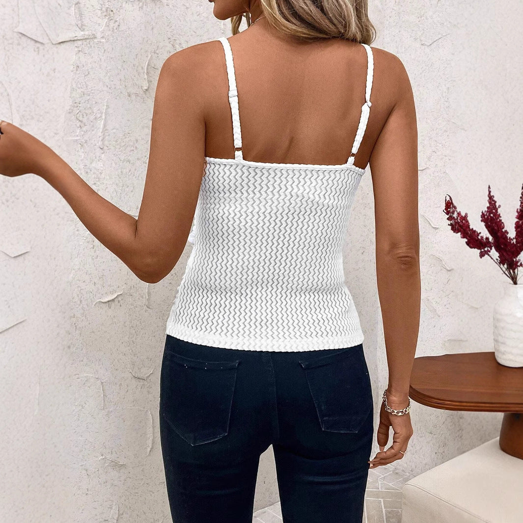 Cross Casual Slim Sleeveless Cami Top
