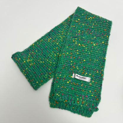 Multicolor Spot Short Knit Warm Scarve
