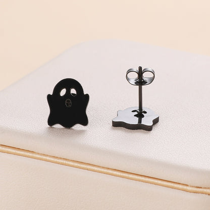 Funny Halloween Small Ghost Stud Earrings