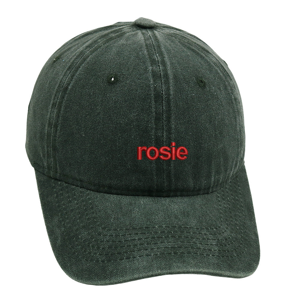 Vintage Washed Letter Embroidered Baseball Cap