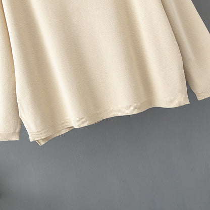 2+ Solid Color V-Neck Knit Sets