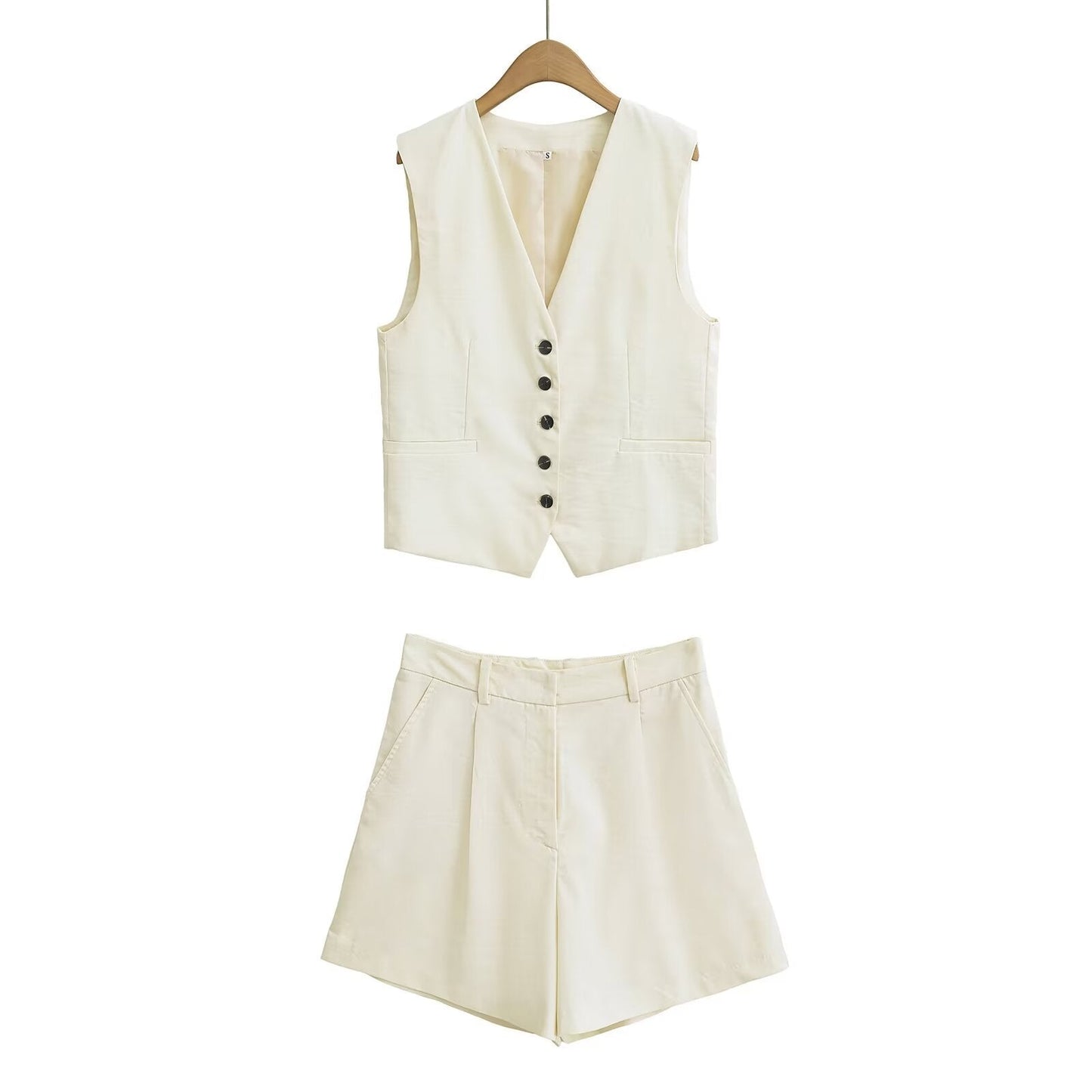 2-Piece Casual Vest Top and Shorts Set