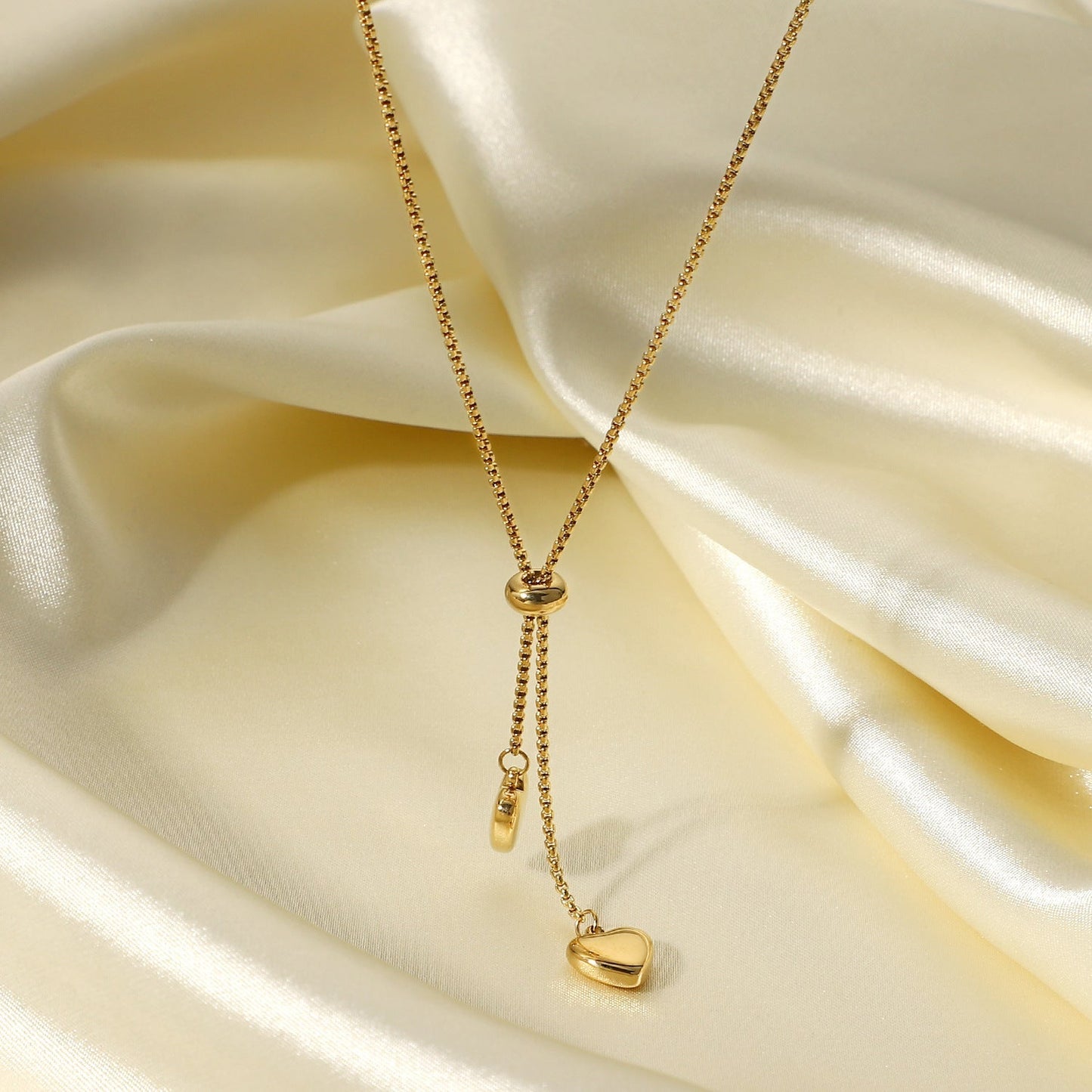 Simple Elegant Love Pendant Y-Necklaces